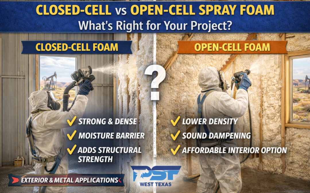 Closed-Cell vs Open-Cell Spray Foam: What’s Right for Your Project?